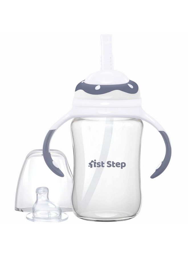 1st Step 220Ml Tritan Non Spill Interchangeable Sipper;Sippy Cup With Soft Silicone Spout And Straw - Image 1