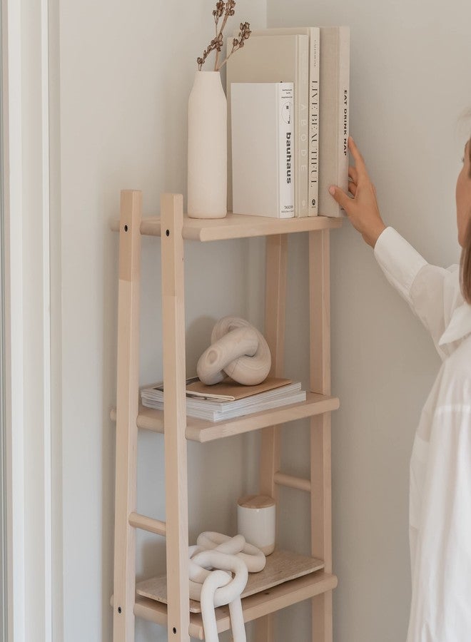 PEAKOLY ديكور عقدة خشبية طبيعية من بيكولي - منحوتة طاولة قهوة، ديكور سلسلة خشبية، سلسلة زخرفية، عقدة خشبية، قطع ديكور لطاولة الكونسول، ديكورات للرفوف، قطع ديكور لرفوف الكتب، بيج - Image 4