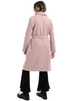 Andora Shawl Lapel Collar Belted Coat _ Kashmir  - Image 3