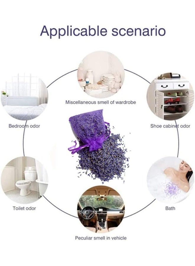 18 Pieces French Dried Lavender Sachet, Lavender Flower Bags Long Lasting Fresh Scents, Lavender Buds, for Clothes Storage Drawers and Closets Home - Image 5