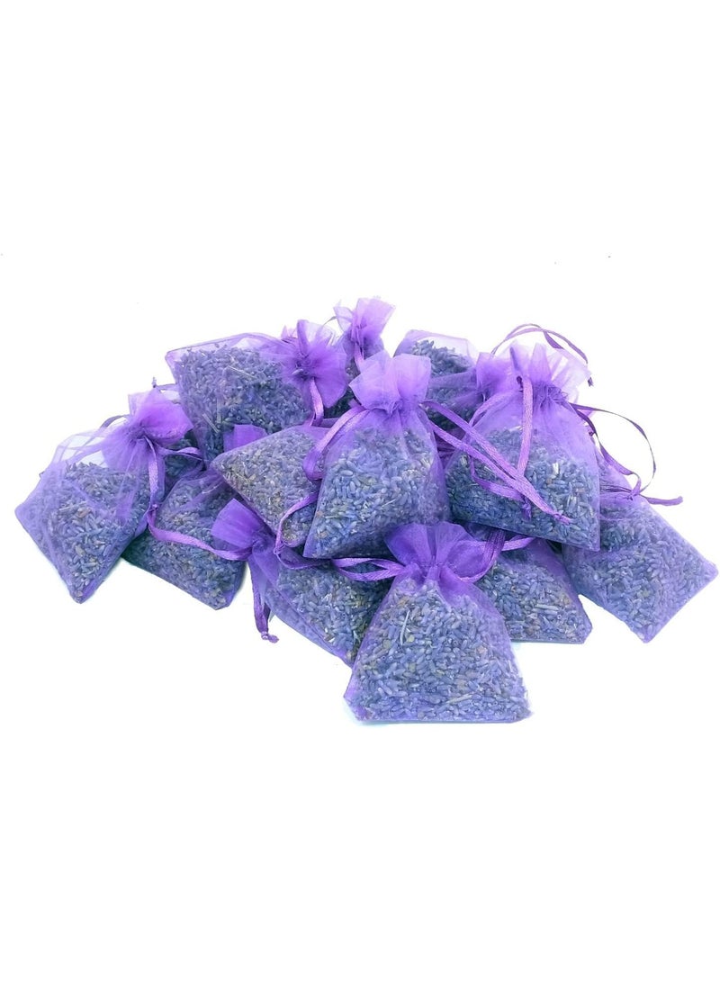 18 Pieces French Dried Lavender Sachet, Lavender Flower Bags Long Lasting Fresh Scents, Lavender Buds, for Clothes Storage Drawers and Closets Home - Image 3