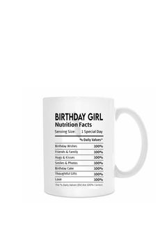 MP Birthday Girl Nutrition facts Printed Mug  - Image 2