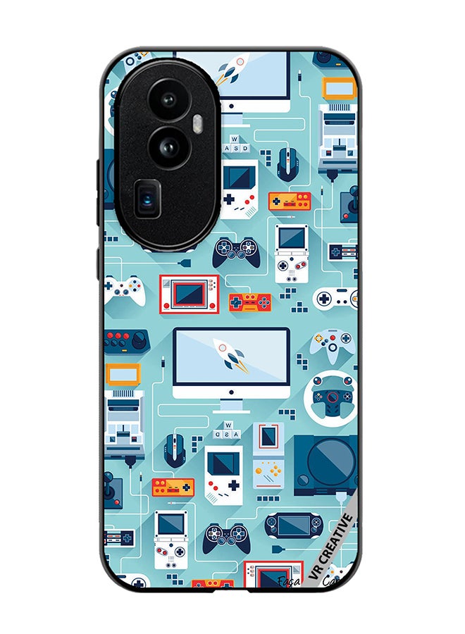 VR CREATIVE Protective Case Cover For Oppo Reno 10 Pro Plus Ps 5 Remote Controls Design Multicolour - Image 1