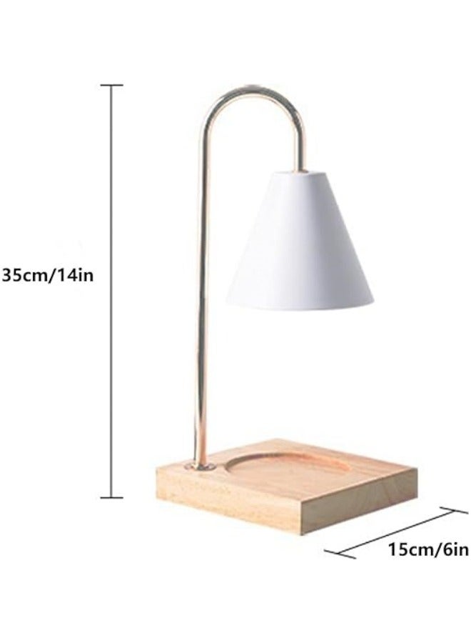 Candle Warmer Lamp, Dimmable Candle Lamp with Wood Base, Electric Candle Lamp for Small Large Size Jar Candles, Gift Idea for Home Office - Image 3