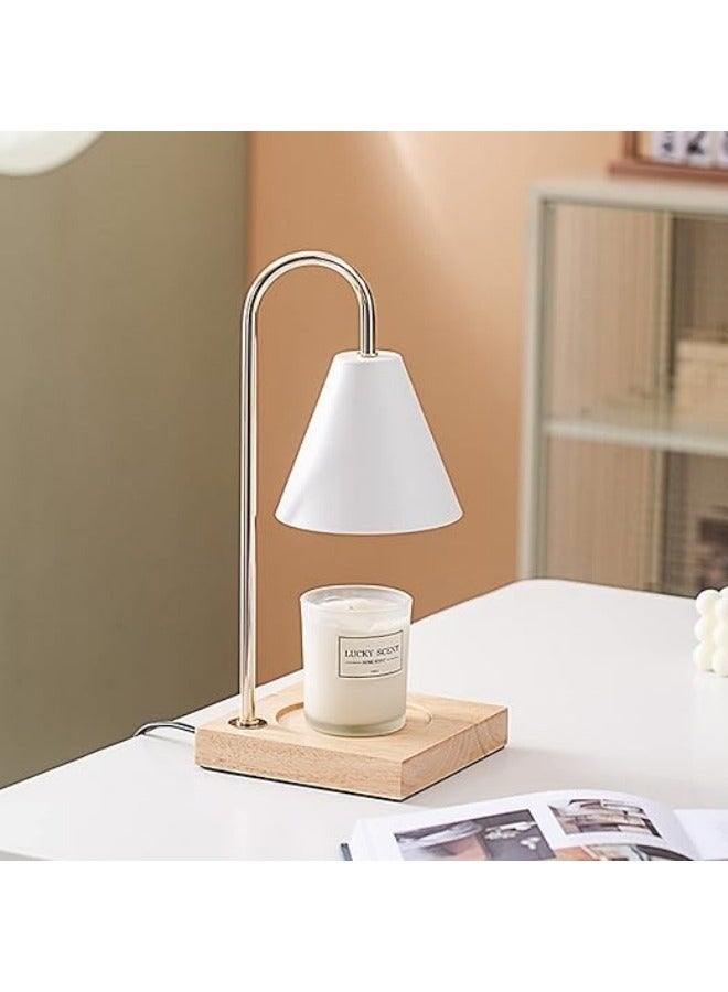 Candle Warmer Lamp, Dimmable Candle Lamp with Wood Base, Electric Candle Lamp for Small Large Size Jar Candles, Gift Idea for Home Office - Image 4