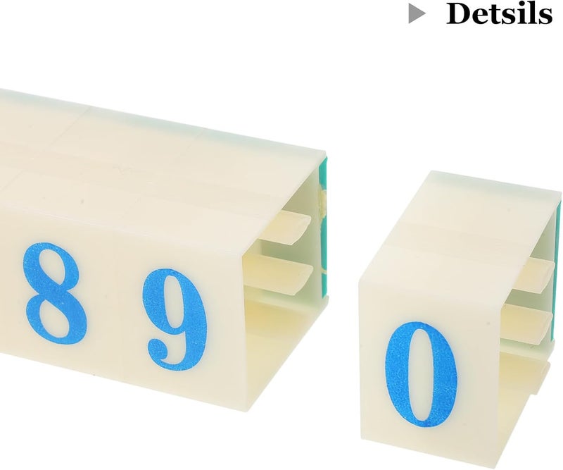 ibasenice 1Set Number Stamps DIY Craft - 0-9 Decorative Date Serial Code Stamper for Teachers Kids and Scrapbooking - Reusable for Journaling Classroom Arts Card Making - Image 3