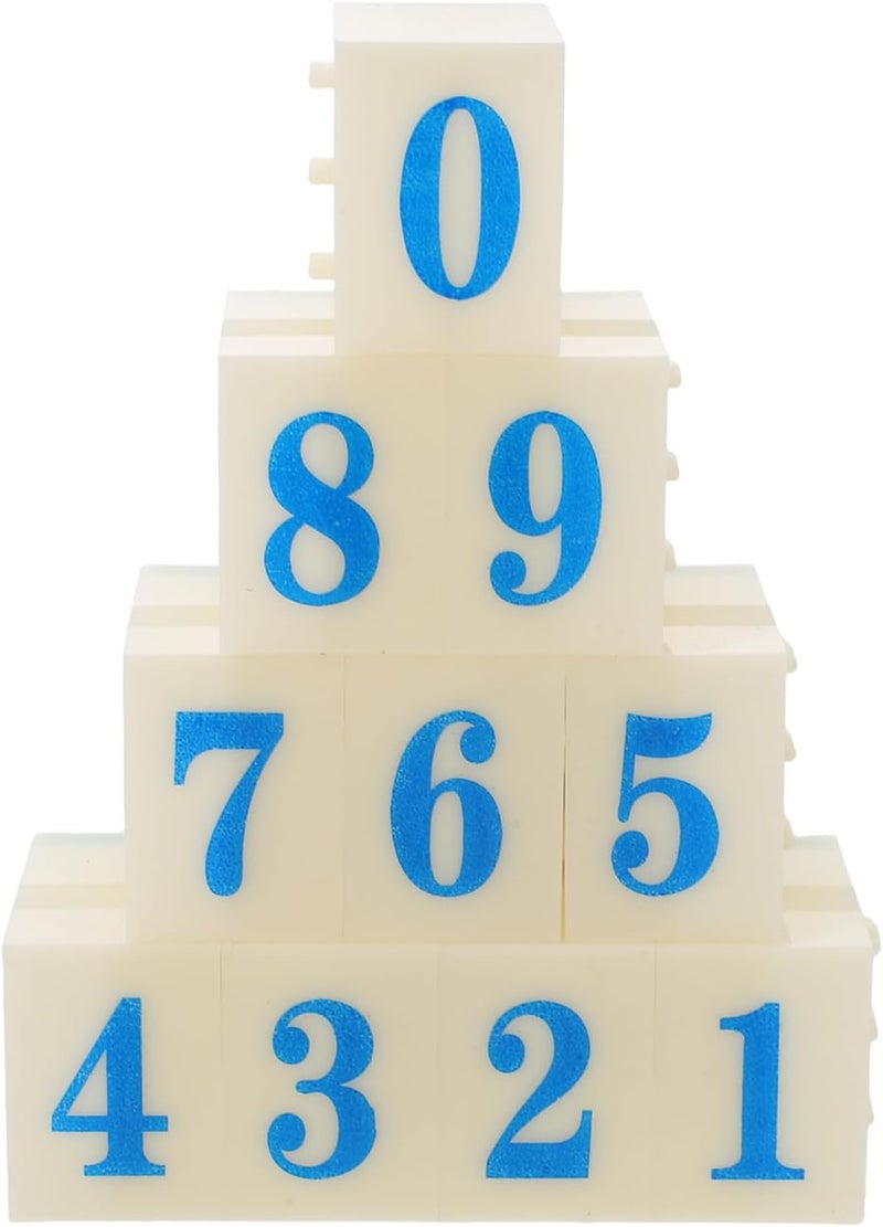 ibasenice 1Set Number Stamps DIY Craft - 0-9 Decorative Date Serial Code Stamper for Teachers Kids and Scrapbooking - Reusable for Journaling Classroom Arts Card Making - Image 1
