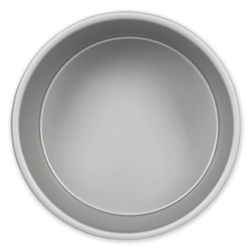 PME Professional Aluminum Baking Pan Round 8 x 4, 8-Inch, Silver - Image 1