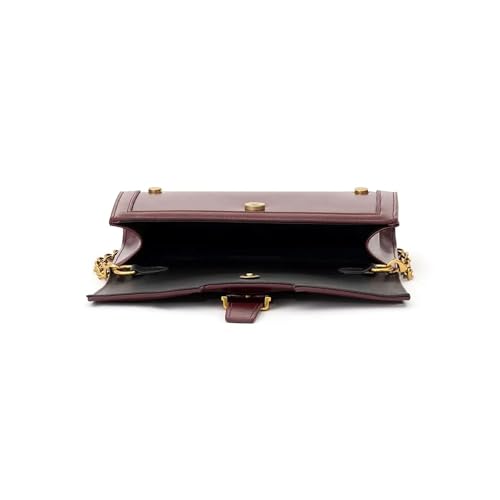 Miraggio Luna Sling Wallet for Women – Dual-Tone Faux Leather with Gold Chain, Detachable Strap, and Buckle (Red) - Image 4