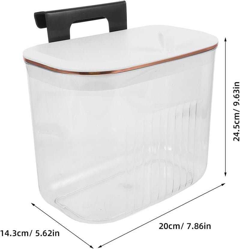 Multi-market varied design options Uonlytech Wall Mount Laundry Hamper with Lid, Small Storage Basket with Cover, Space-Saving Hanging Clothes Hamper for Bathroom and Kitchen Organization Easy store & transit build - Image 2