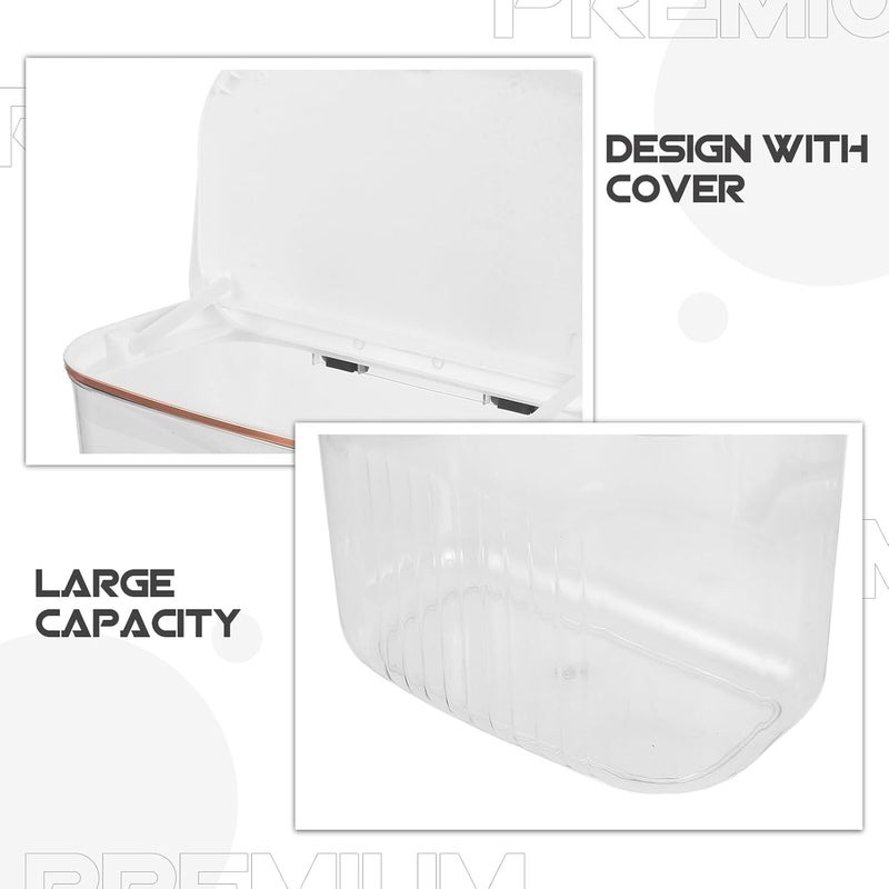 Multi-market varied design options Uonlytech Wall Mount Laundry Hamper with Lid, Small Storage Basket with Cover, Space-Saving Hanging Clothes Hamper for Bathroom and Kitchen Organization Easy store & transit build - Image 4