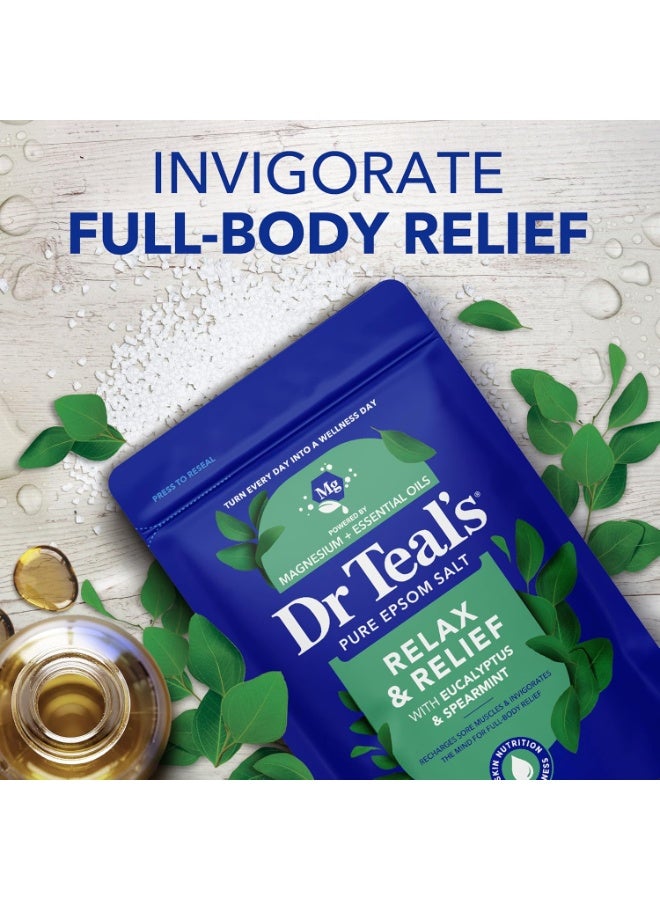 Dr. Teals Dr. Teal's Pure Epsom Salt Relax & Relief with Eucalyptus & Spearmint, 3 LBS - Image 4