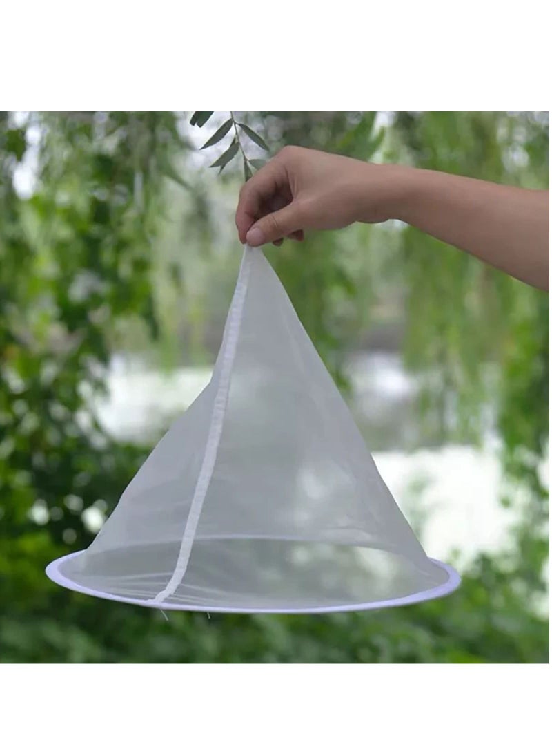 KASTWAVE 5 Pieces Honey Filter Strainer, Reusable Conical Nylon Honey Sieve, Professional Multifunctional Beekeeping Strainer,  Ultra-fine Mesh Strainer Tool for Honey Wine Wax Beer Nut Mil  - Image 4
