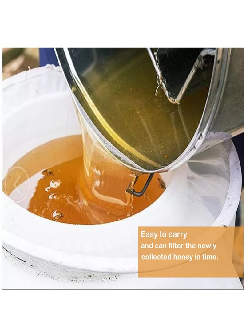 KASTWAVE 5 Pieces Honey Filter Strainer, Reusable Conical Nylon Honey Sieve, Professional Multifunctional Beekeeping Strainer,  Ultra-fine Mesh Strainer Tool for Honey Wine Wax Beer Nut Mil  - Image 5
