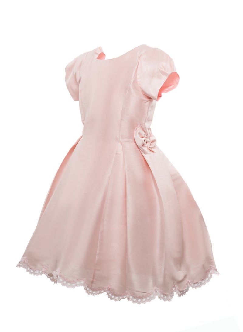 Queen PEACH Girls Party Dress, Princess Dress Party Wear Wedding Evening Formal Pageant Dance Gown for Birthday Kid Girls Elegant - Image 3