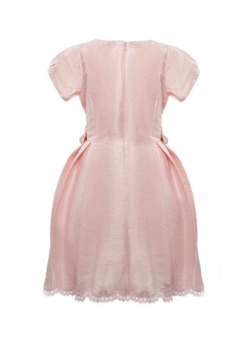 Queen PEACH Girls Party Dress, Princess Dress Party Wear Wedding Evening Formal Pageant Dance Gown for Birthday Kid Girls Elegant - Image 5