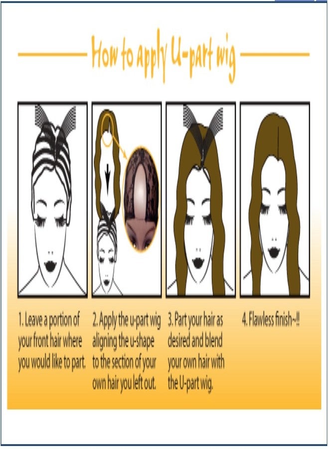 Qfitt Side Parting U-Part Wig Cap #5014 - Image 3