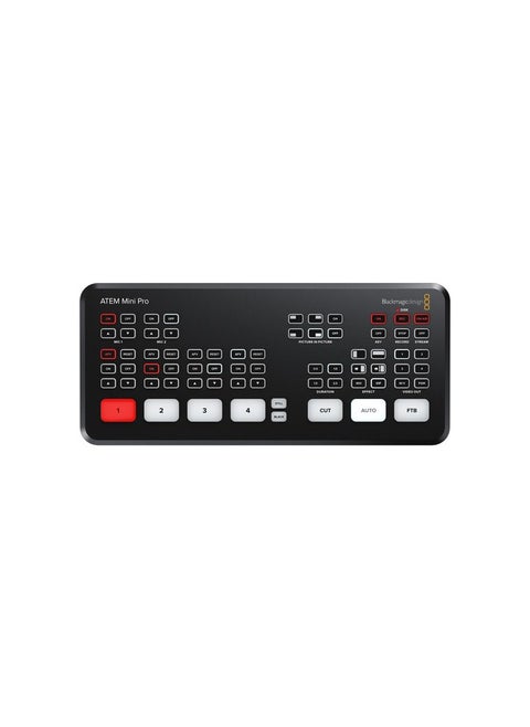 Blackmagic ATEM Mini Pro – Compact Live Production Switcher with Streaming, Recording & Multicam Support