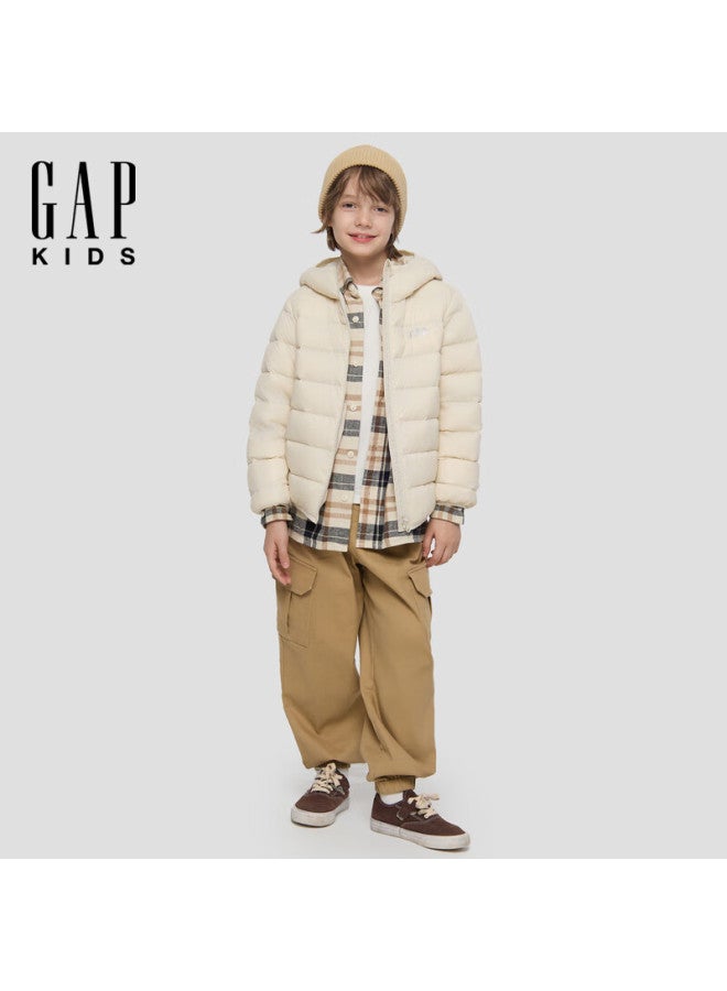 Gap Kids Autumn New Logo Hooded Lightweight Down Jacket 805255 Uni - Image 1