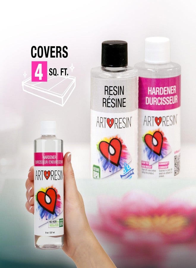 ArtResin - Epoxy Resin - Clear - Non-Toxic - 16 oz (8 oz Resin + 8 oz Hardener) (474 ml) - Image 3
