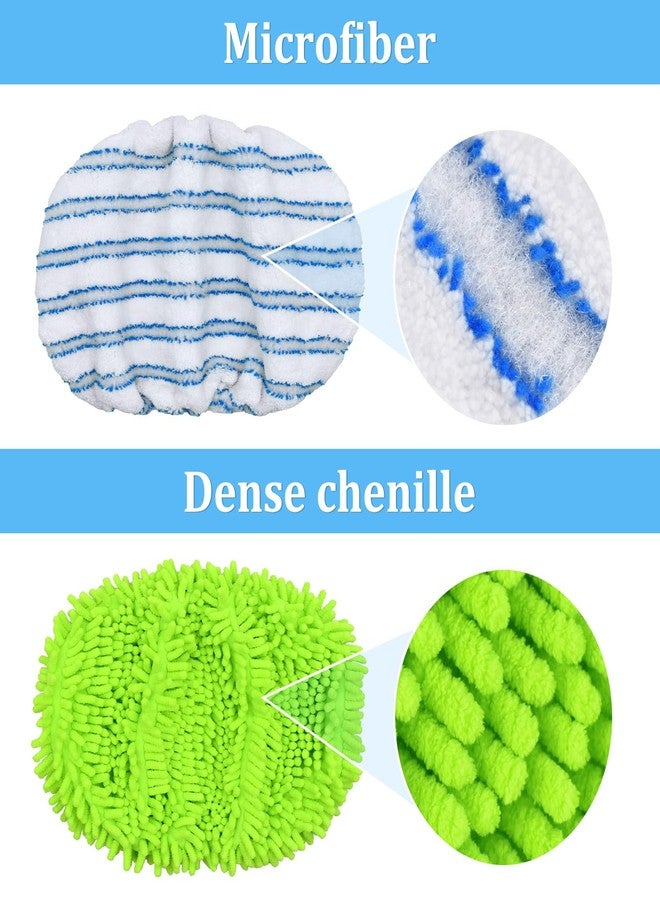 Hezane Microfiber & Chenille Mop Head Compatible with O Cedar Hardwood Floor, Large Surface Flat Mop with 4 Reusable Pads,Hardwood Floor Mops for Dry and Wet Use - Image 5