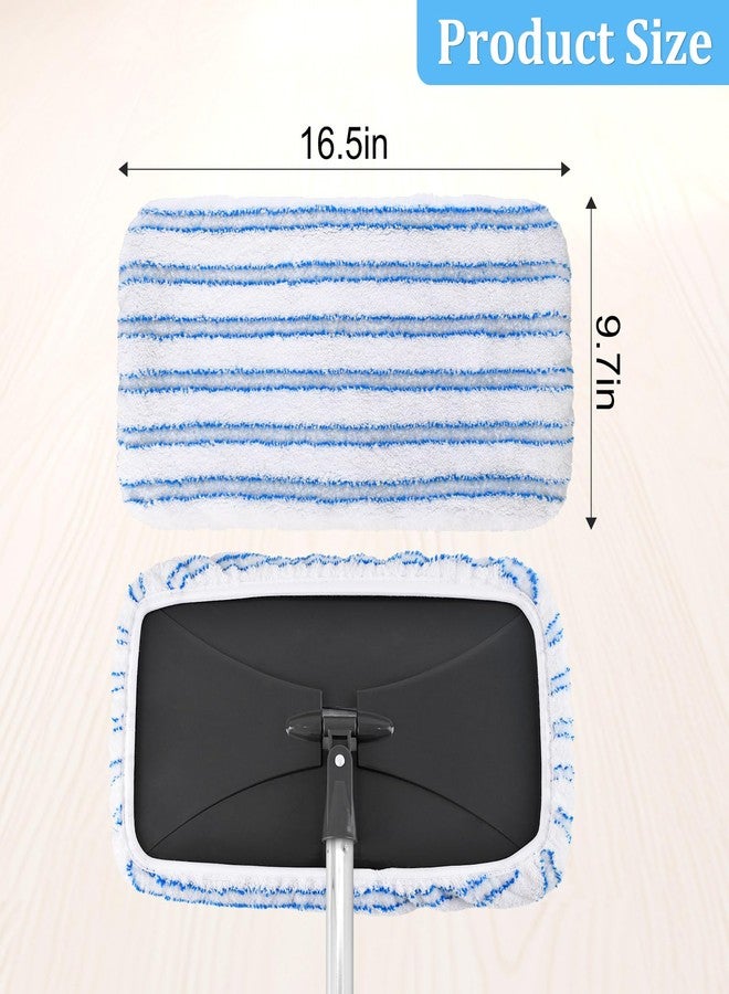 Hezane Microfiber & Chenille Mop Head Compatible with O Cedar Hardwood Floor, Large Surface Flat Mop with 4 Reusable Pads,Hardwood Floor Mops for Dry and Wet Use - Image 2