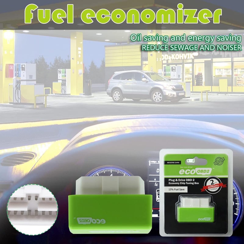 klarako Eco Chip Fuel Saver, Update Eco Fuel Saving Device, Fits for Most Models, Car Replacement Accessory (4pc) - Image 1
