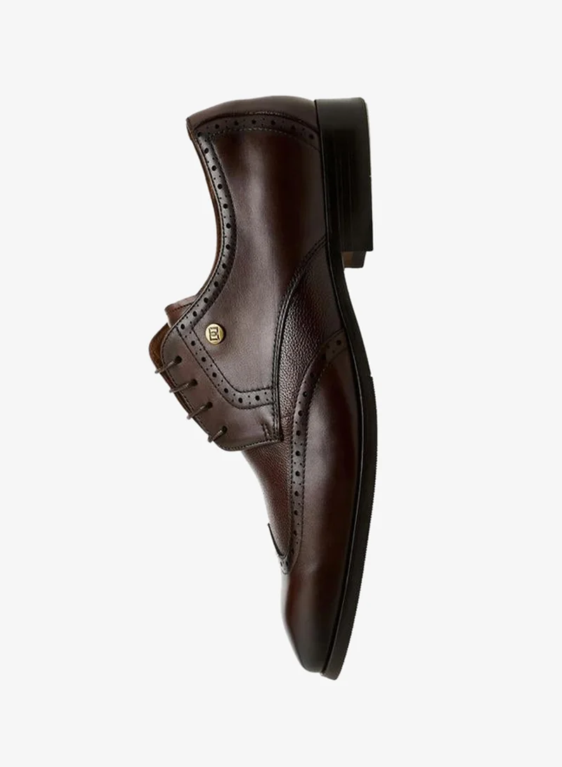 DUCHINI BROWN Men Lace-Up Leather Derby Shoes for Men | Best Price UAE