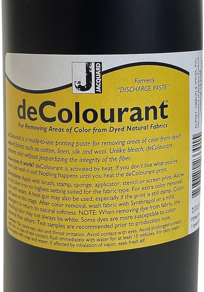 Jacquard 32 oz. deColourant - Fabric Color Remover Paste for Natural Fabrics