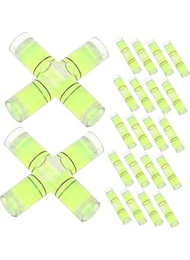 100 Pcs Bubble Level Kit Horizontal Spirit Level Tool Small Size Sturdy Design - Image 1