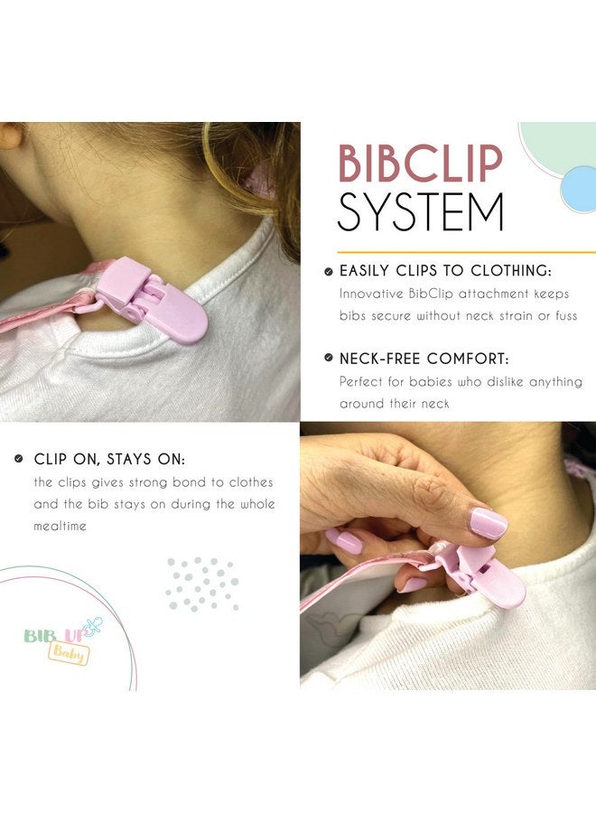 Bib Up Baby Premium Feeding Bib with Strong Bib Clip attachable to clothing, Pocket, Waterproof, Soft, Easy to Clean, BPA-Free for Infants, Toddler Girls, Boys 6-12/6-18 Months/1-3 years - Blue Coyote - Image 2