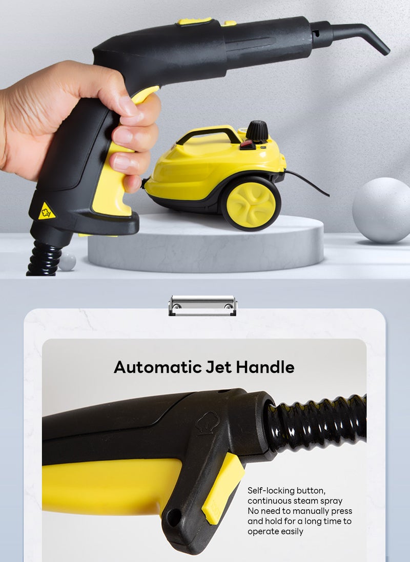 Steam Cleaner, Easy Fix Steam Cleaner for Furniture, 2 Liter Tank Capacity, 2000W, 5 Bar Steam Pressure for Cleaning Kitchen, Bathroom, Kills 99.99% of Viruses & Bacteria