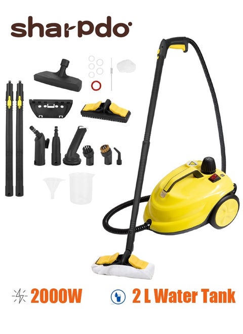 Steam Cleaner, Easy Fix Steam Cleaner for Furniture, 2 Liter Tank Capacity, 2000W, 5 Bar Steam Pressure for Cleaning Kitchen, Bathroom, Kills 99.99% of Viruses & Bacteria