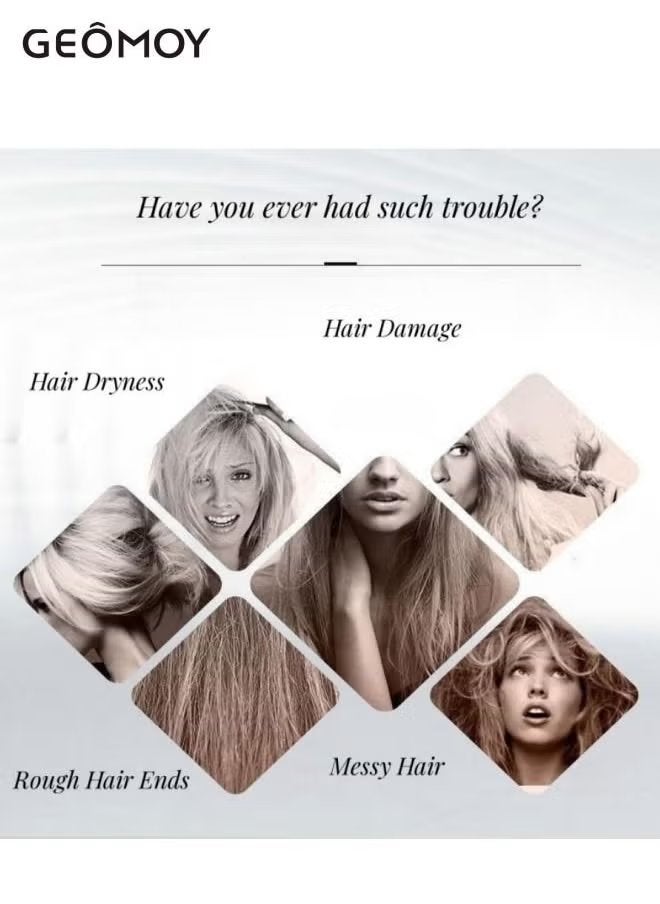 جيموي فرشاة فرد الشعر ، مشط شعر مستقيم للنساء ، تمليس الشعر بالحرارة لمدة 30 ثانية تسخين سريع مع 6 إعدادات لدرجة الحرارة ومشط مضاد للسخونة ، تصفيف لصالون منزلي ناعم كالحرير - Image 5