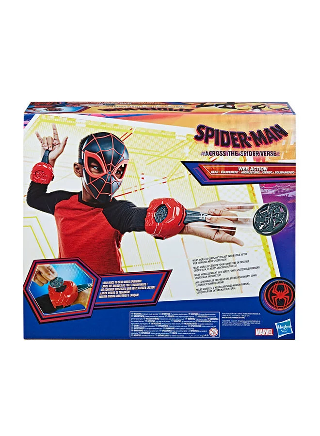 HASBRO - GAMING Marvel Across The Spider-Verse Web Action Gear, Miles Morales Mask and Gauntlets For Kids’ Roleplay - Ages 5 And Up