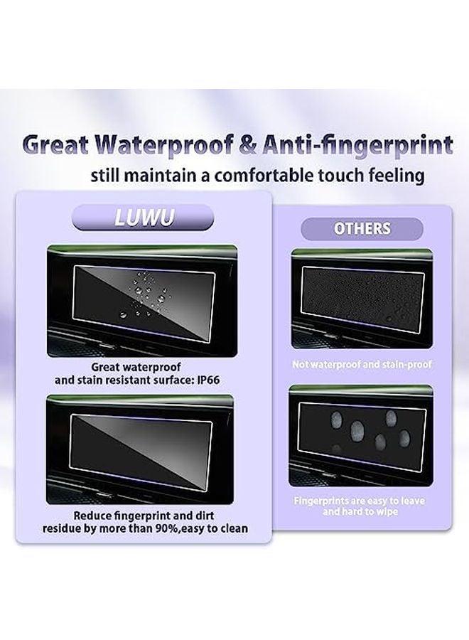 2024 Kia Carnival 12 3 Inch Tempered Glass Screen Protector Anti Glare Touchscreen - Image 5