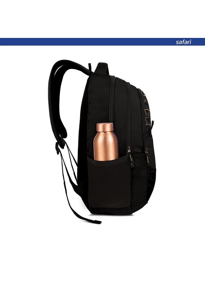 Safari Safari Hitech Large Size 35 Ltrs Water Resistant Standard Backpack - Black  - Image 3