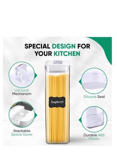 Smartwattz Storage Containers 7pcs-Leak-proof Airtight- BPA Free Plastic Food Containers For Organizing Pantry Kitchen  - Image 2
