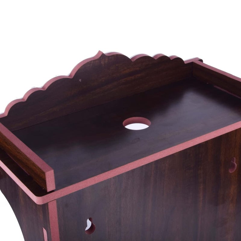 Nexat معبد خشبي MDF فاخر مع أبواب | معبد لغرفة الصلاة، المكتب وهدية تدشين المنزل (393) - Image 4