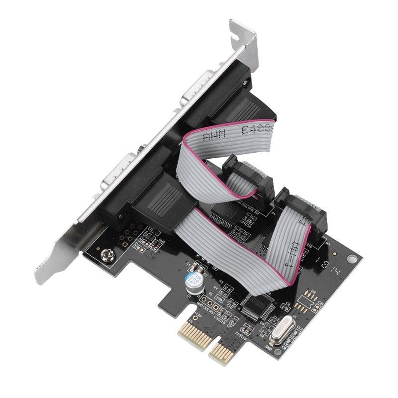 محول منفذ تسلسلي Pci-E Rs232: قناة مزدوجة الاتجاه كاملة السرعة 2.5 جيجابت في الثانية - وحدة تحكم PCI Express قابلة للربط والاستخدام مباشرة لتوسيع سطح المكتب متعدد الأنظمة الأساسية - Image 3