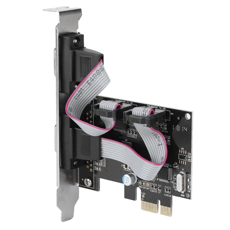 محول منفذ تسلسلي Pci-E Rs232: قناة مزدوجة الاتجاه كاملة السرعة 2.5 جيجابت في الثانية - وحدة تحكم PCI Express قابلة للربط والاستخدام مباشرة لتوسيع سطح المكتب متعدد الأنظمة الأساسية - Image 5