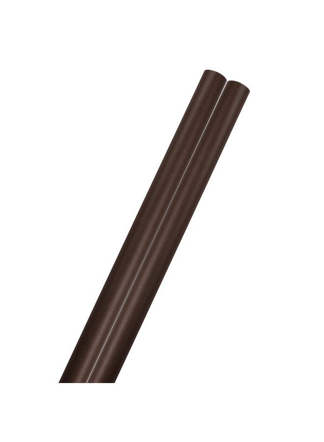 JAM Paper Gift Wrap - Matte Wrapping Paper - 50 Sq Ft Total (30 In X 10 Ft Each) - Matte Chocolate Brown - 2 Rolls/Pack - Image 2