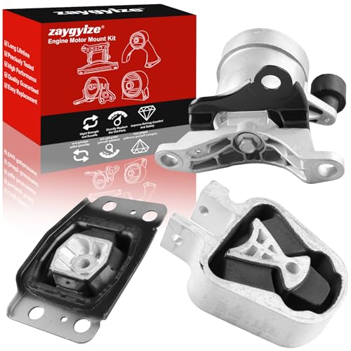 zaygyize 3Pcs Engine Motor Transmission Mount Kit Replacement for Ford Fusion for Lincoln MKZ 20L 2013 2014 2015 2016 2017 Auto Trans Replace A5767 A5603 A5606 DG9Z6038C 6G9Z6068A DP5Z6068A - Image 1
