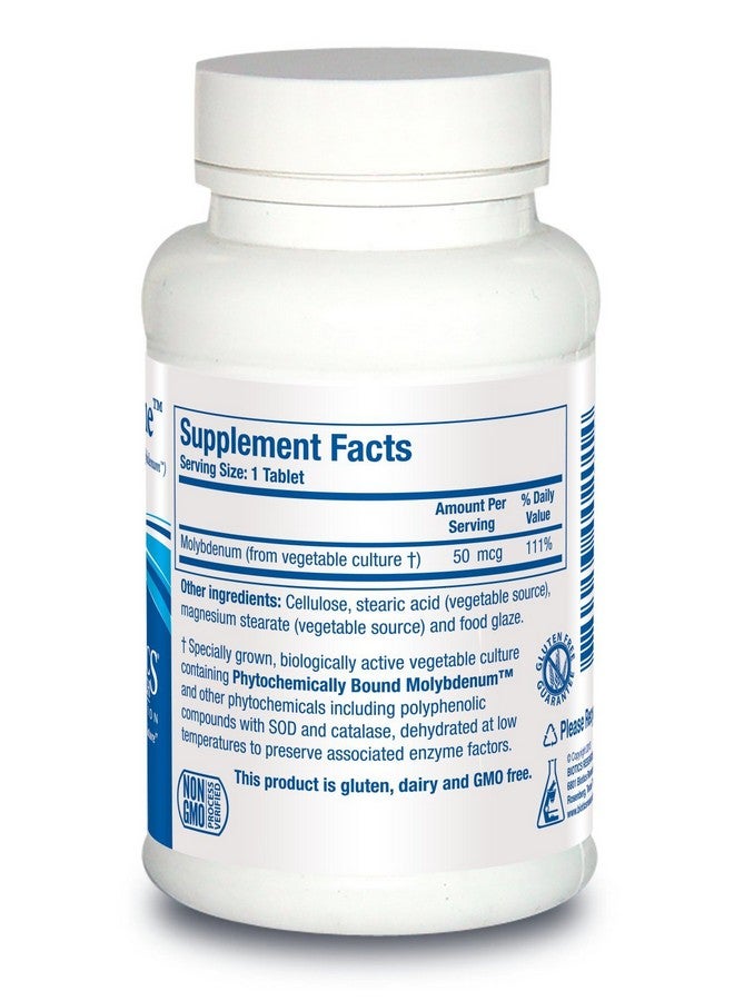 BIOTICS Research Mozyme Molybdenum 50 Milligram Liver Support Detoxification Essential Trace Element Healthy Metabolism Antioxidant Support 100 Tablets - Image 2