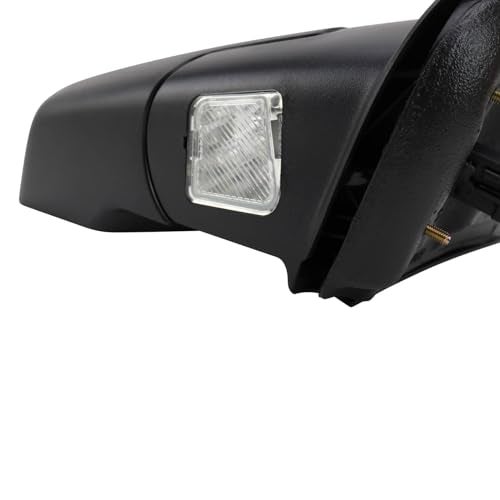 TRQ Right Mirror without Heat with Puddle Light with Chrome Cover Passenger Side Compatible with 2006-2010 Ford Explorer 2007-2010 Explorer Sport Trac FO1321417 - Image 3