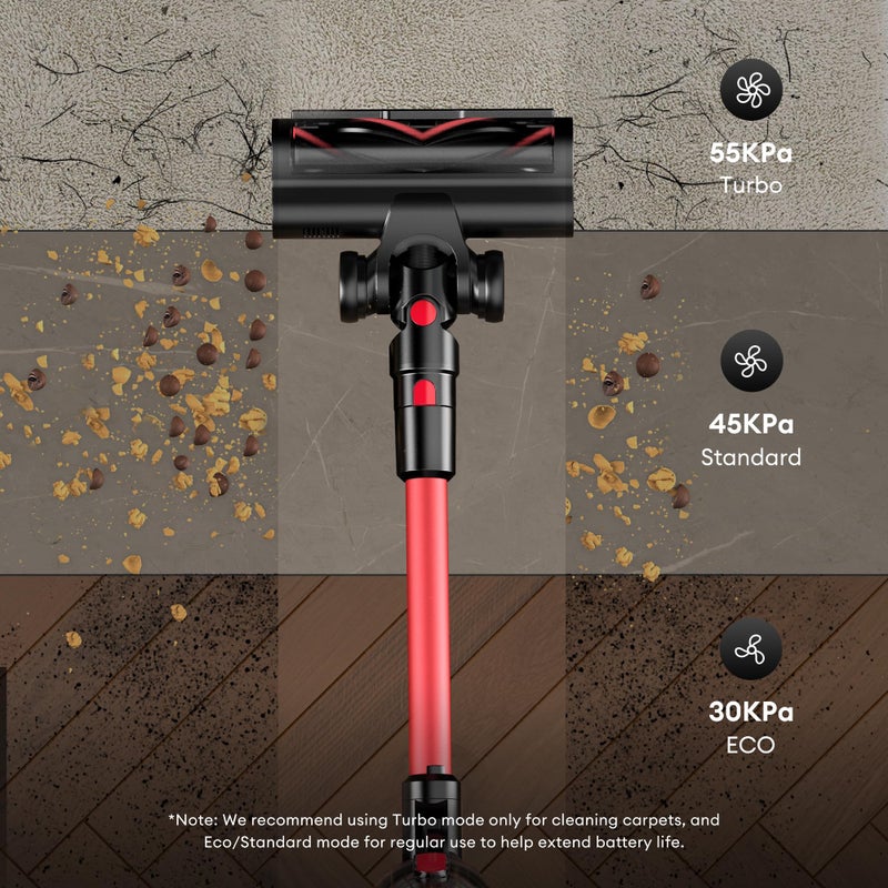 Ultenic Cordless Vacuum Cleaner, 600W 55Kpa 60Mins Vacuum Cleaners for Home, with 180Â°Bendable Wand, Anti-Tangle Brush, Charging Dock, Stick Vacuum Cordless for Pet Hair/Carpet/Floor/Car - Image 3