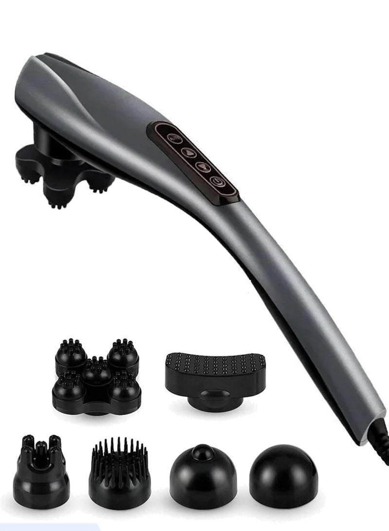 Generic Handheld Back Massager, 6 Interchangeable Nodes, 10 Speeds & 12 Modes, Cordless Massagers Handheld Deep Tissue Massager for Muscles, Neck, Shoulder, Arms, Leg, Calf, Foot, Full Body Pain Relief  - Image 1