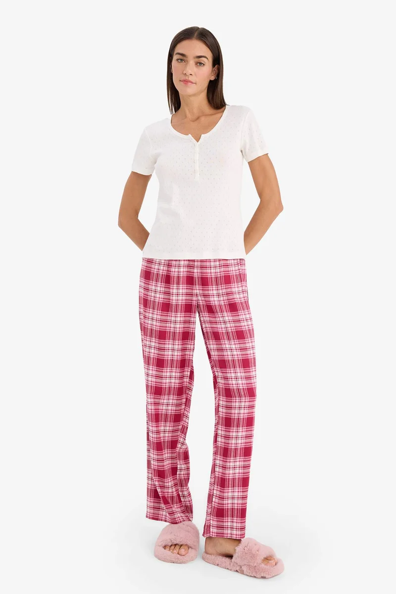 ديفاكتو Checked Flannel Pyjamas Pants