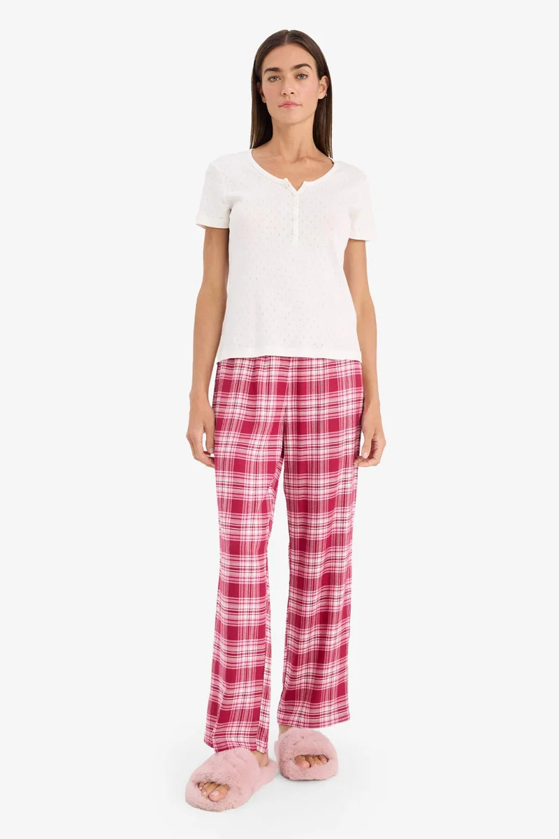ديفاكتو Checked Flannel Pyjamas Pants