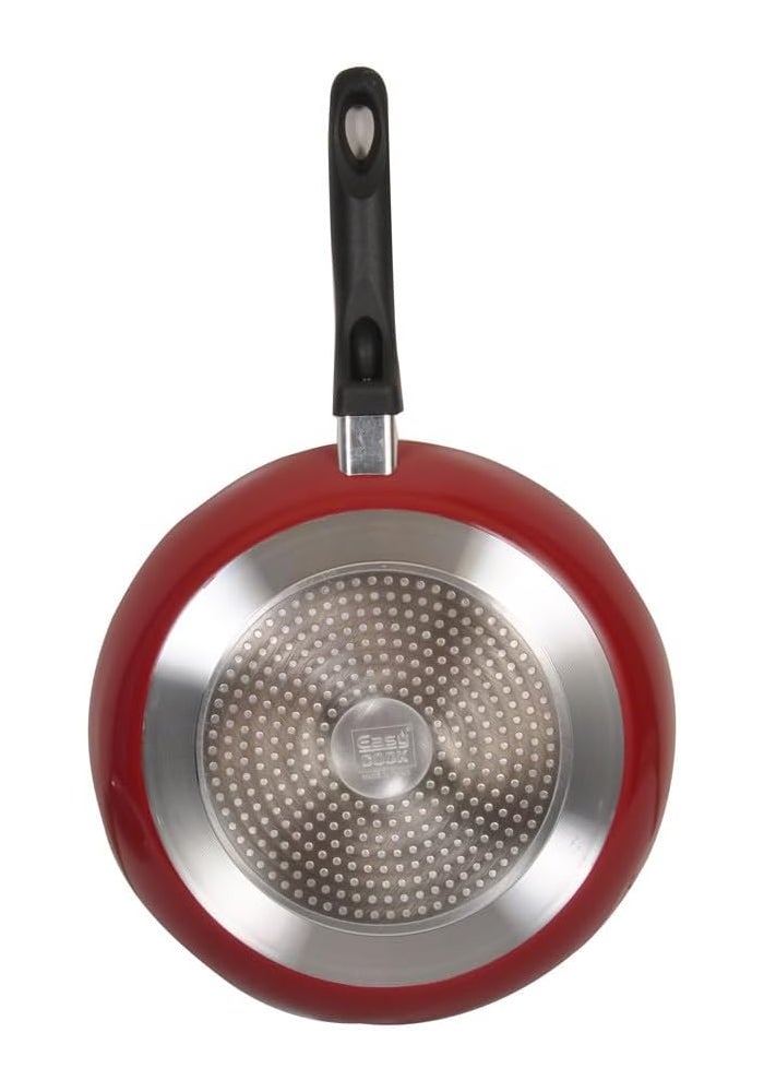 EASY COOK Non-Stick Frypan with Induction Base - Red (26cm) - Image 2